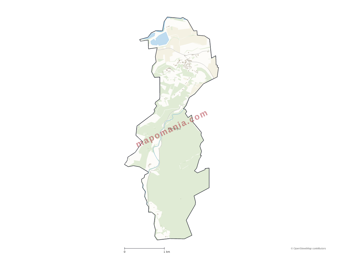 Carte de Montégut à personnaliser
