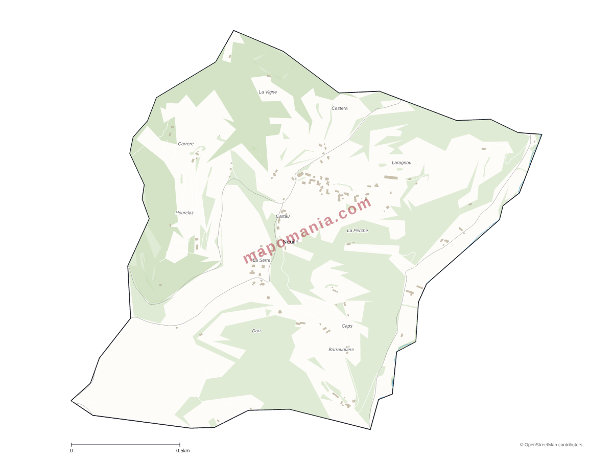 Carte de Neuilh à personnaliser