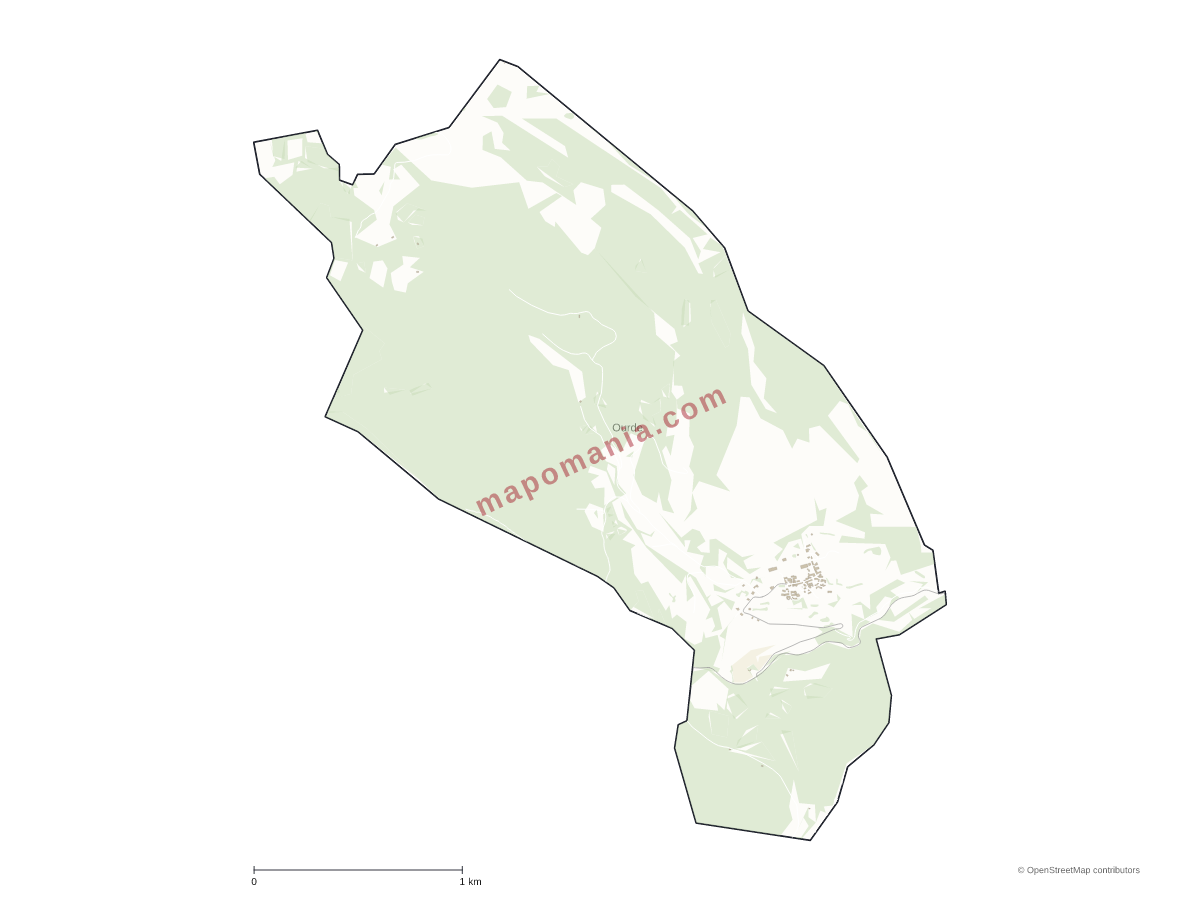 Carte de Ourde à personnaliser