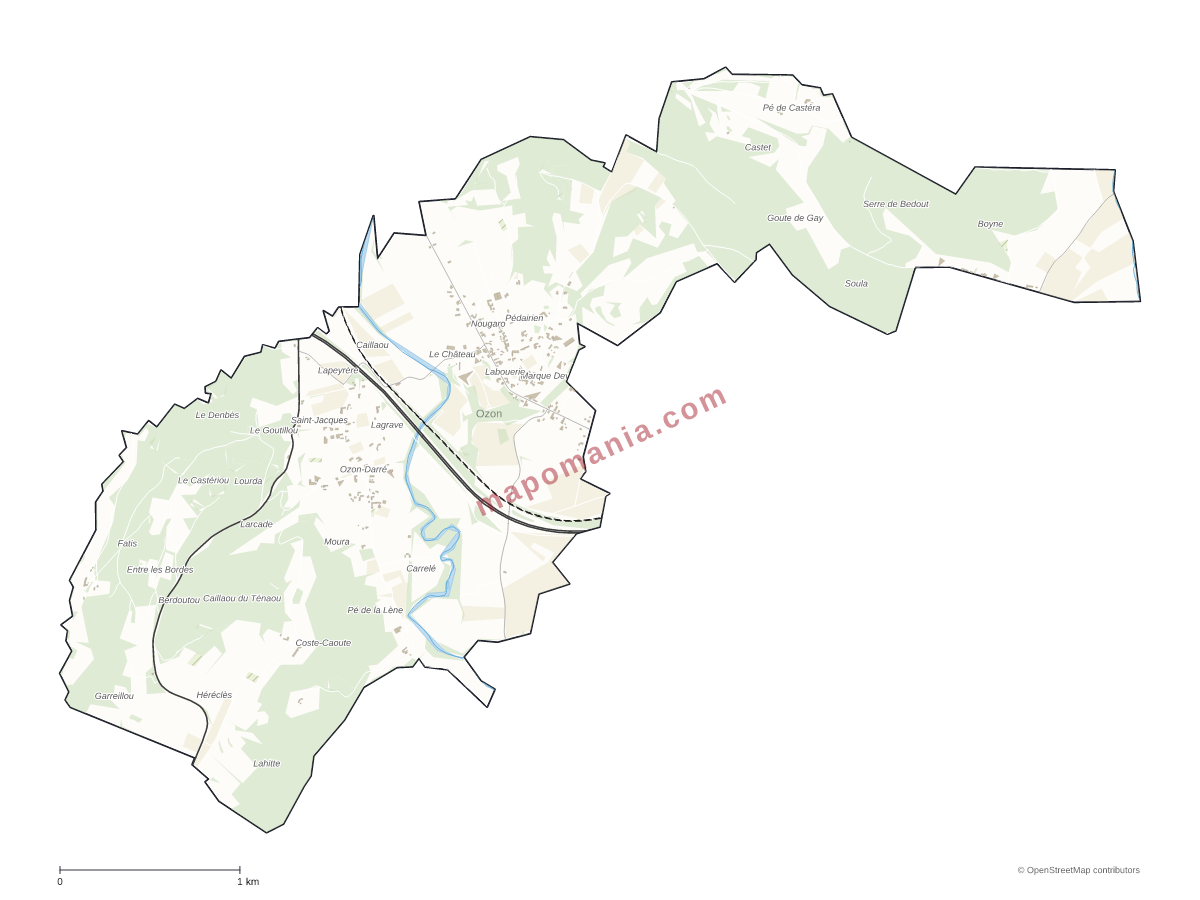 Carte de Ozon à personnaliser