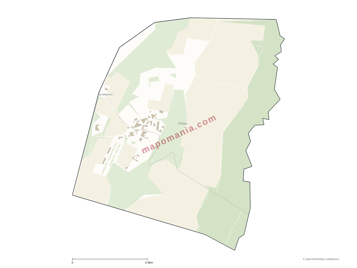 Carte de Pintac à personnaliser