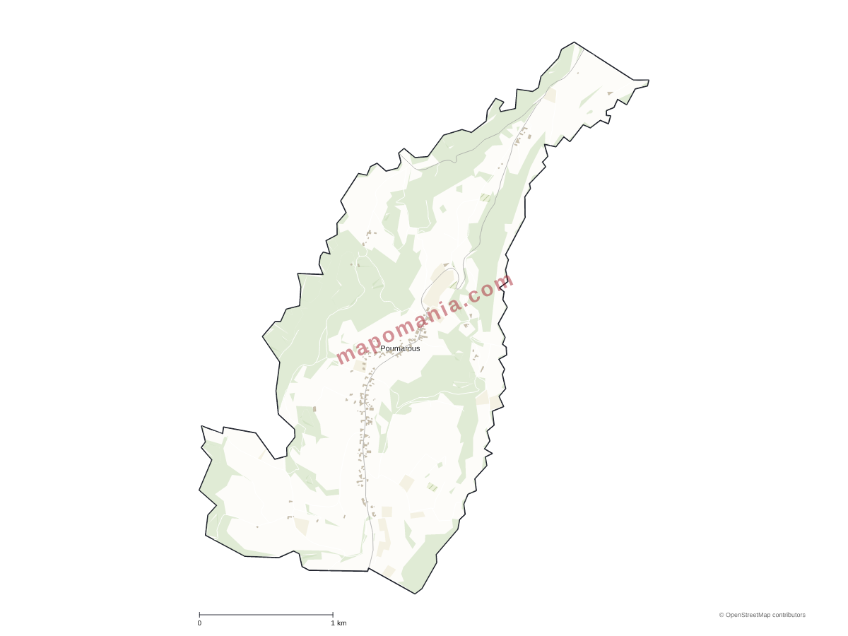 Carte de Poumarous à personnaliser