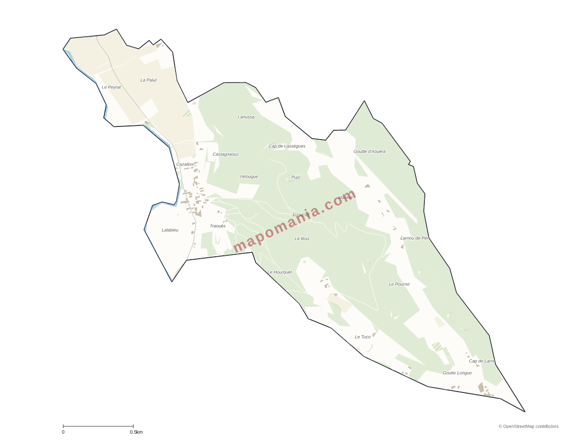 Carte de Ricaud à personnaliser