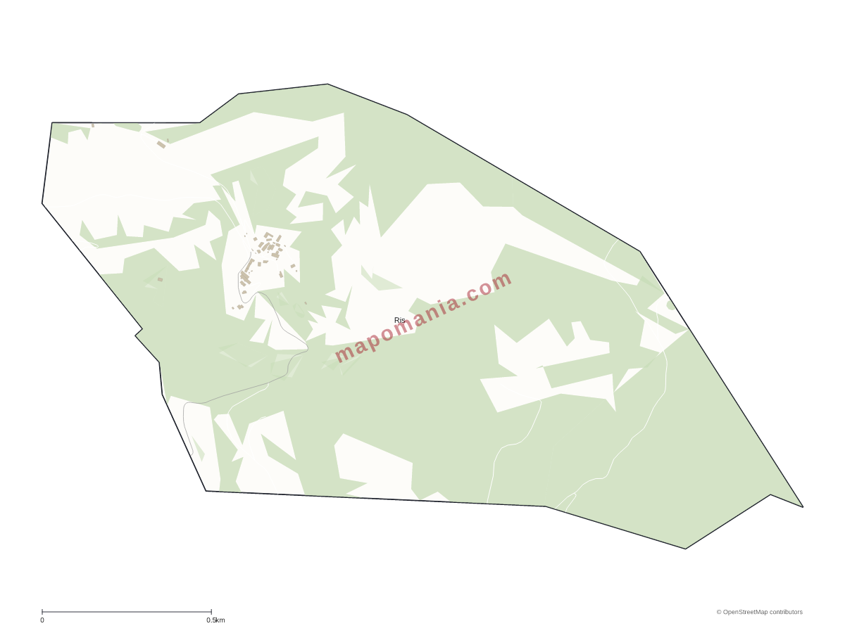 Carte de Ris à personnaliser