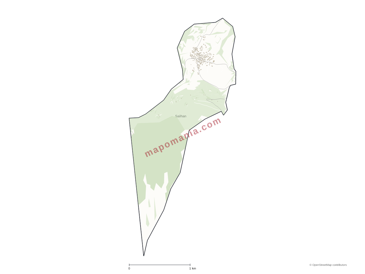 Carte de Sailhan à personnaliser