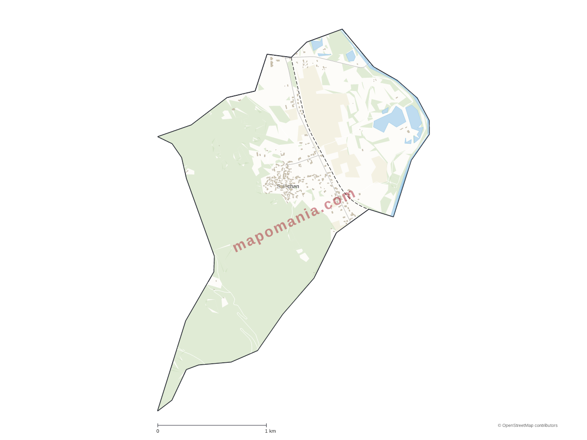 Carte de Saléchan à personnaliser