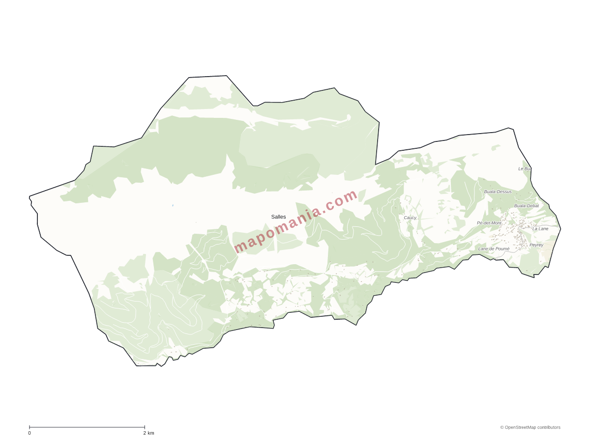 Carte de Salles à personnaliser