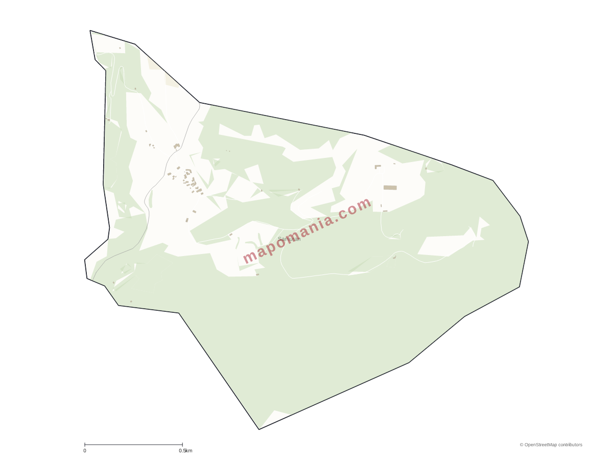 Carte de Samuran à personnaliser
