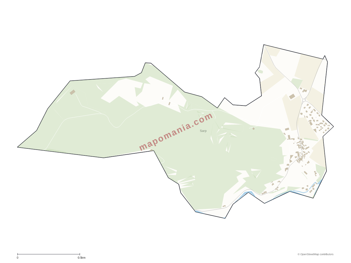 Carte de Sarp à personnaliser