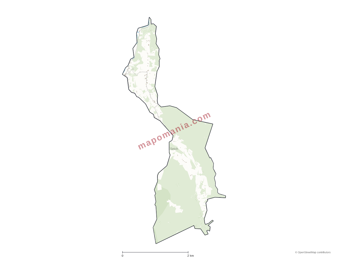 Carte de Seich à personnaliser