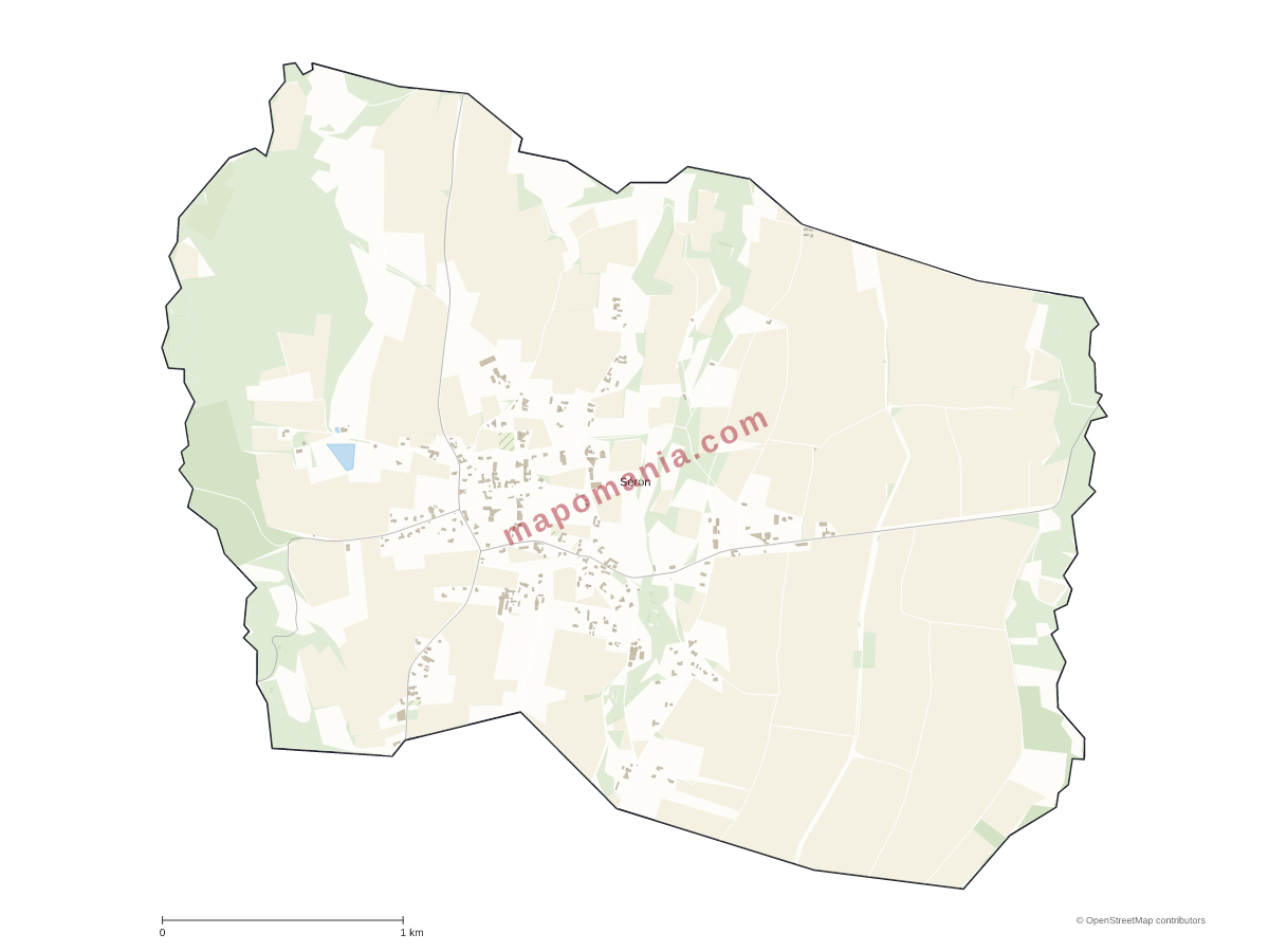 Carte de Séron à personnaliser
