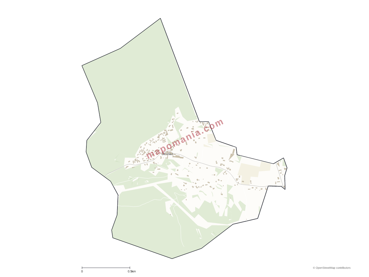 Carte de Siradan à personnaliser