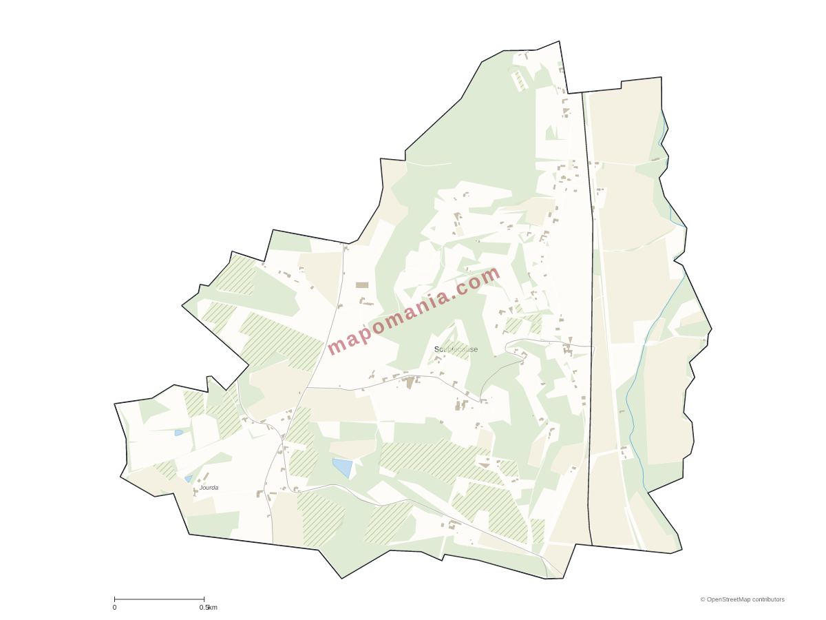 Carte de Soublecause à personnaliser