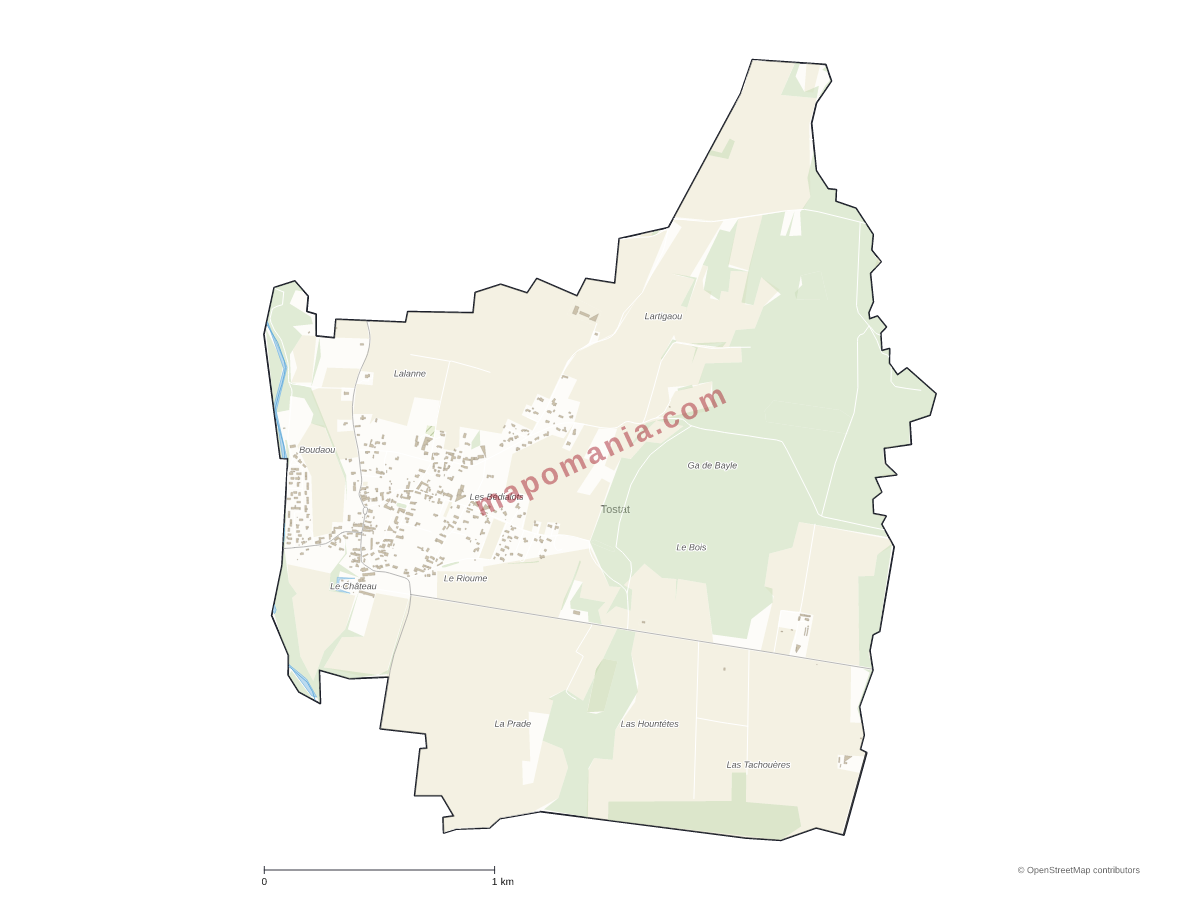 Carte de Tostat à personnaliser