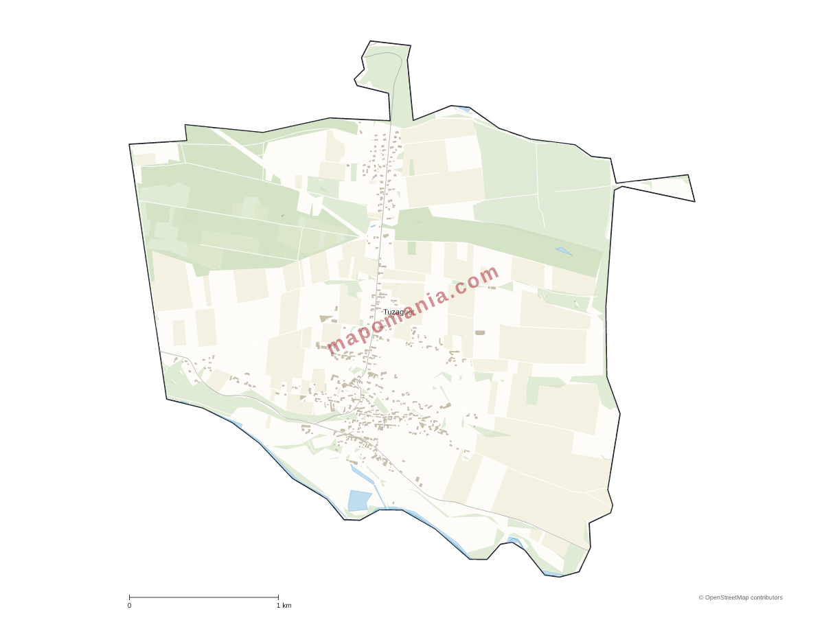 Carte de Tuzaguet à personnaliser