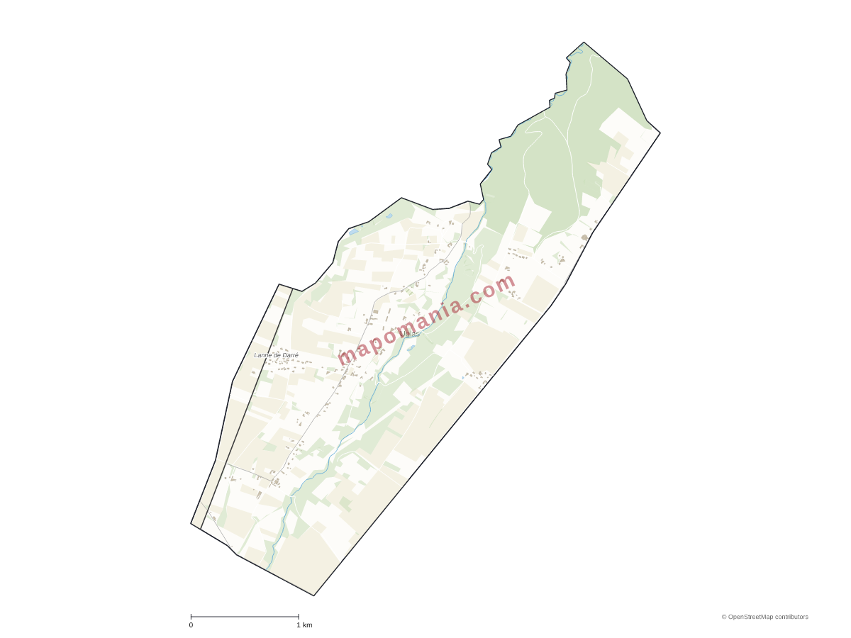 Carte de Uglas à personnaliser