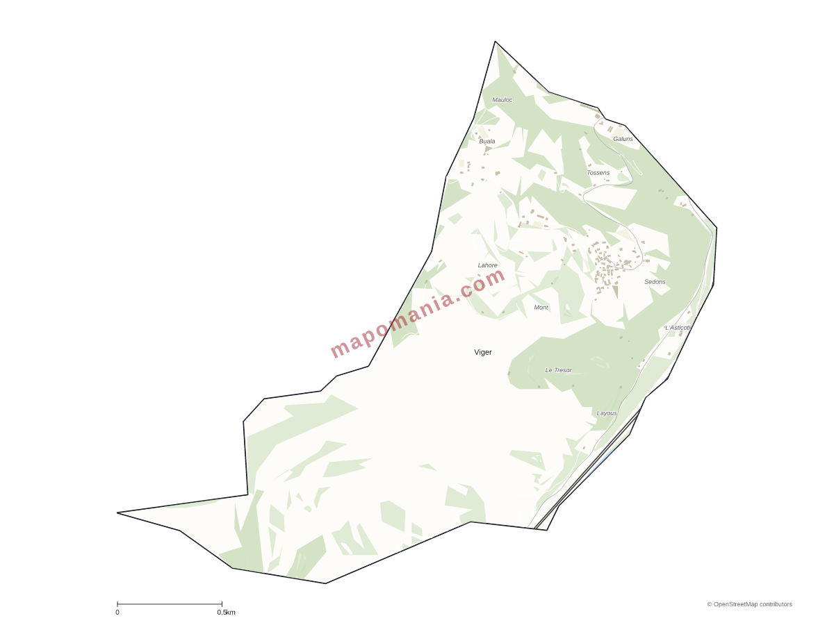 Carte de Viger à personnaliser