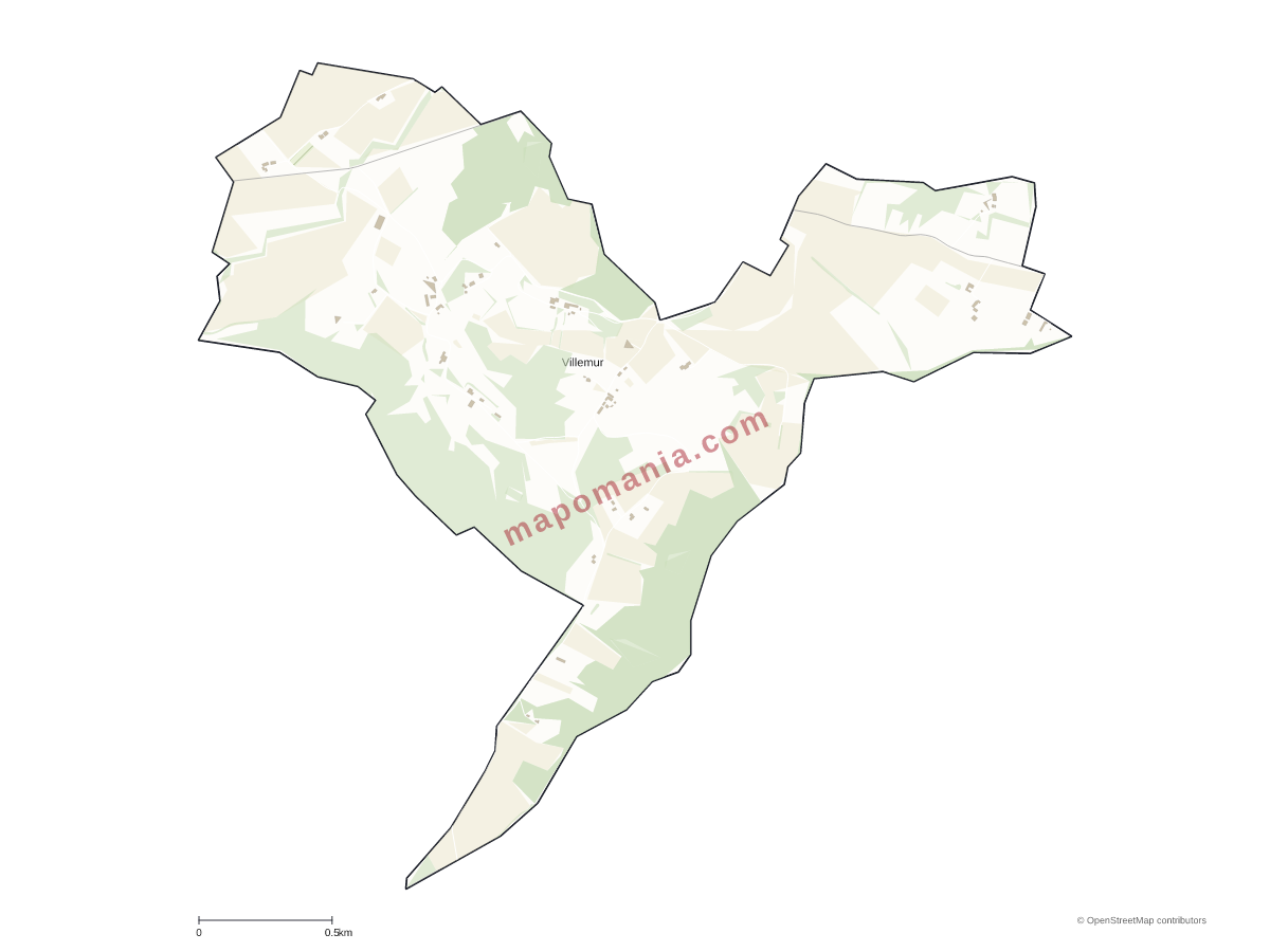 Carte de Villemur à personnaliser