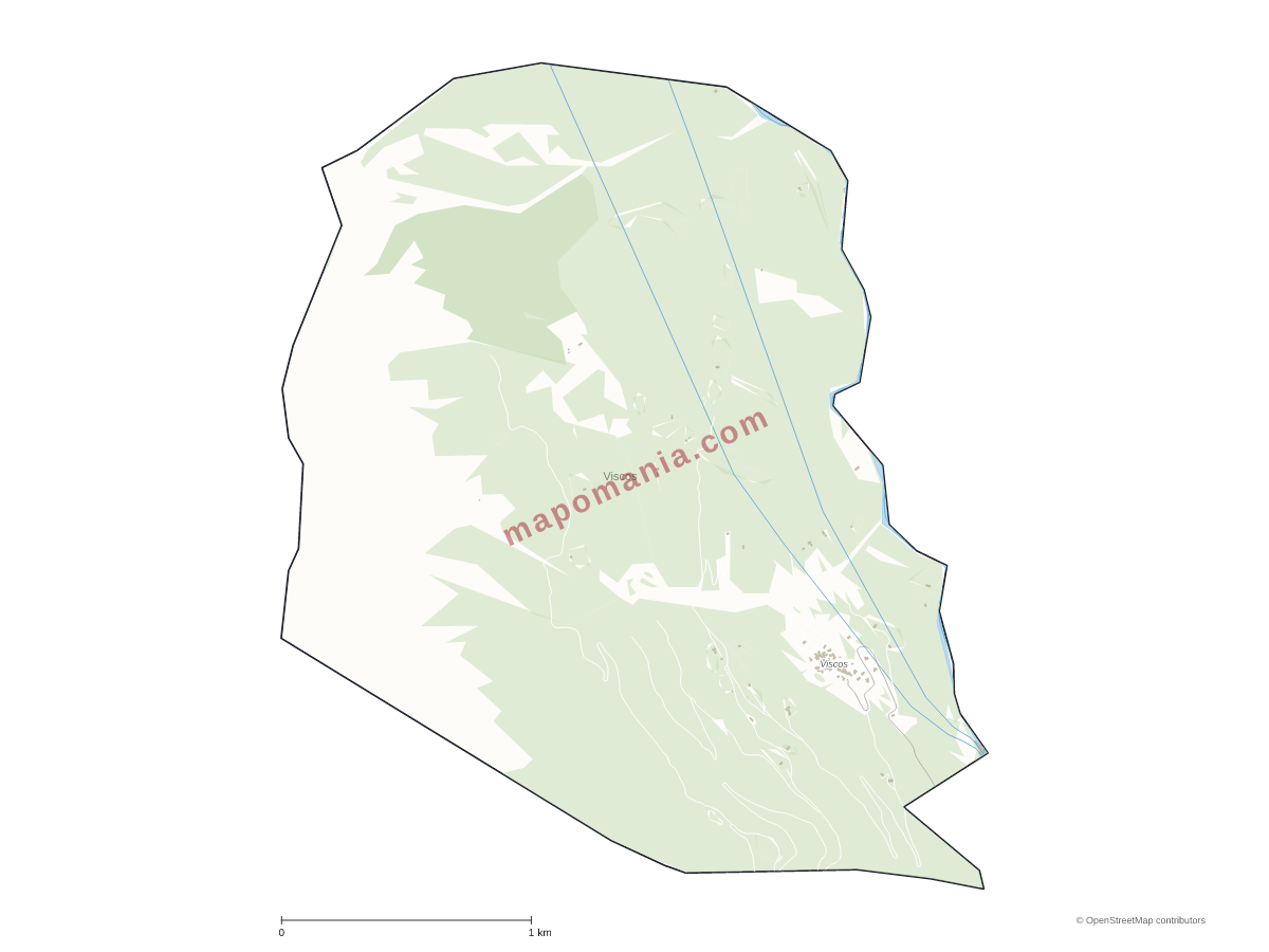 Carte de Viscos à personnaliser
