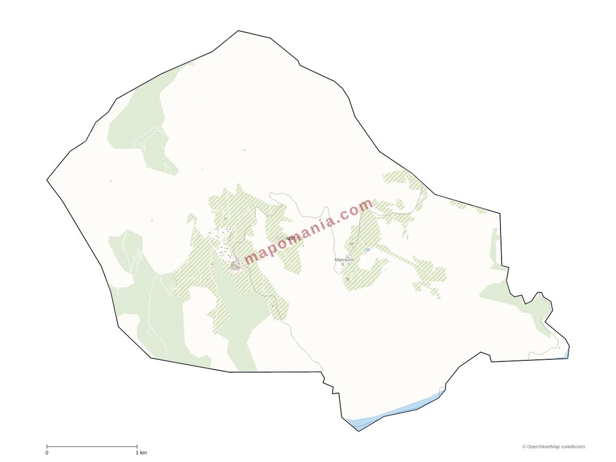 Carte de Arboussols à personnaliser