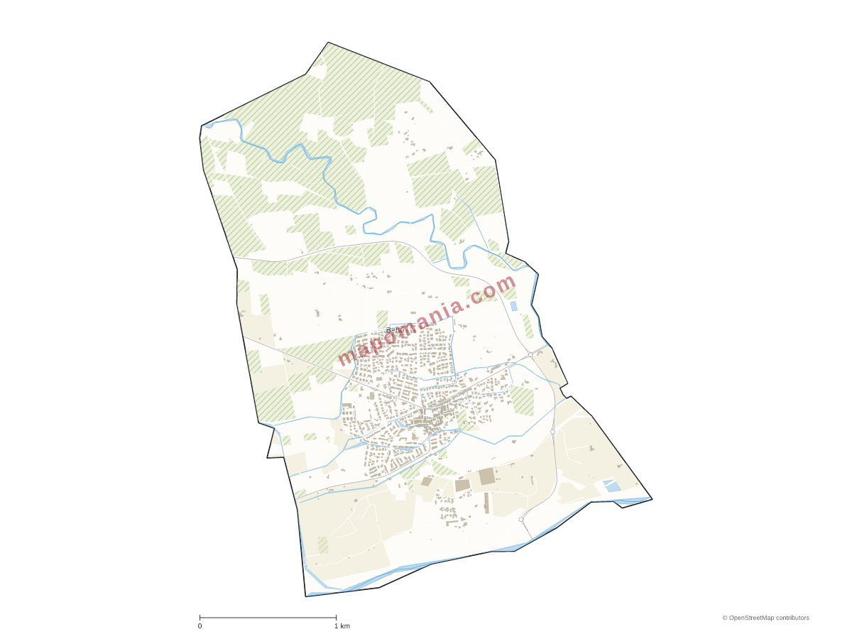 Carte de Baho à personnaliser