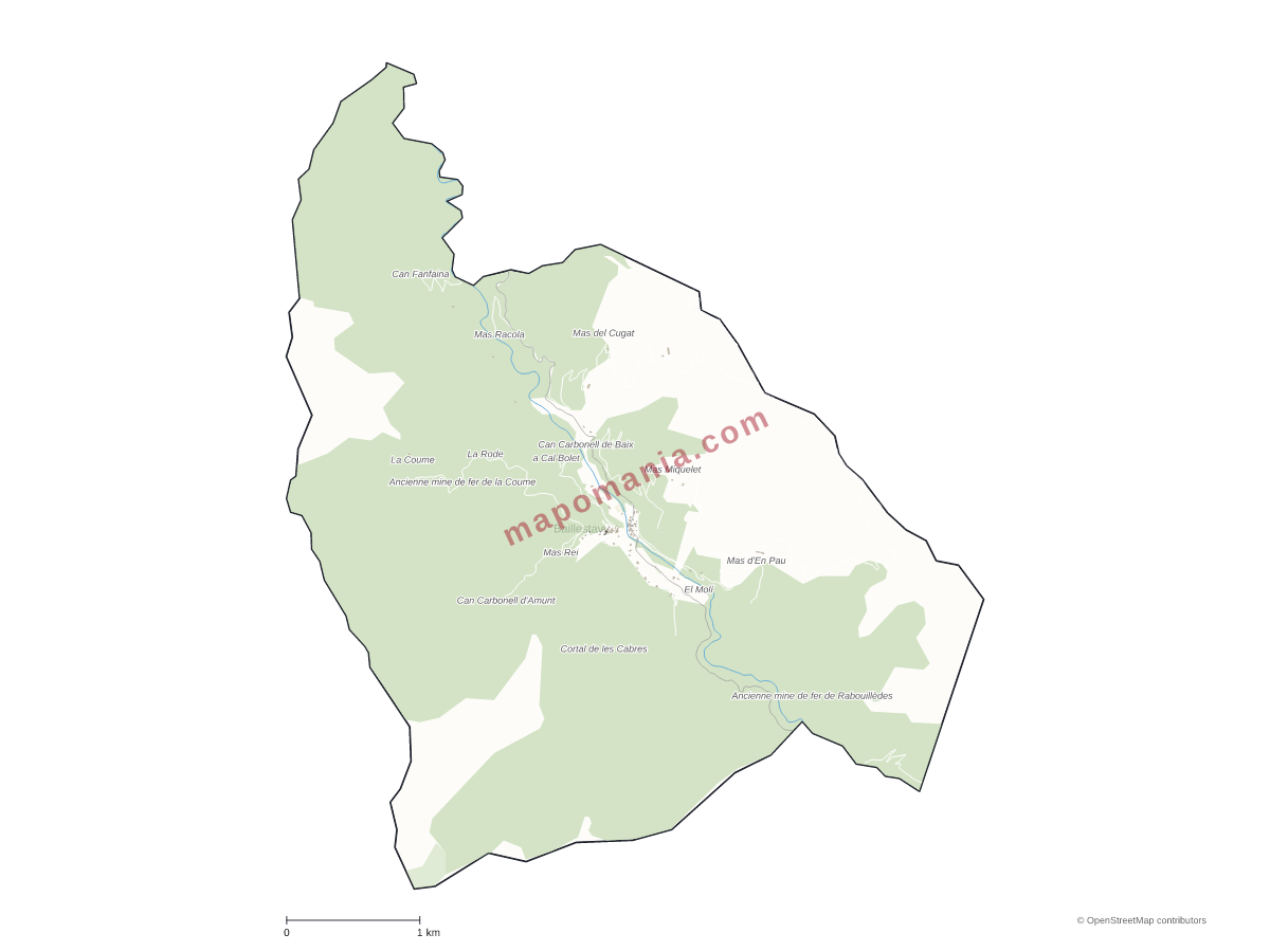 Carte de Baillestavy à personnaliser