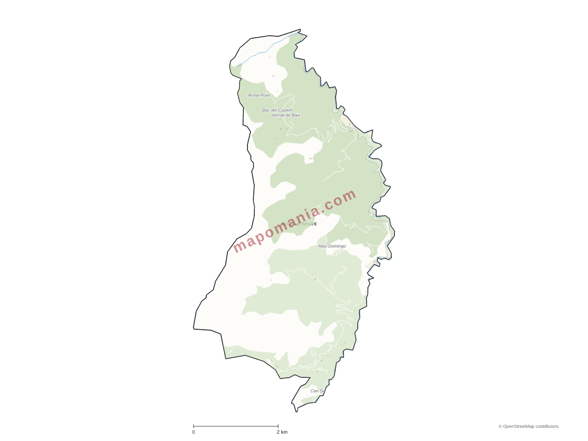 Carte de Boule-d'Amont à personnaliser