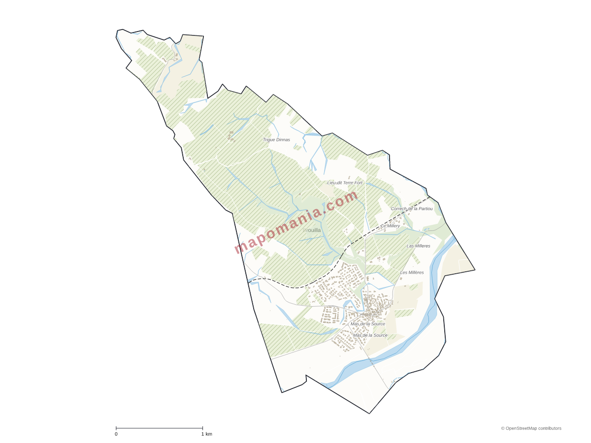 Carte de Brouilla à personnaliser