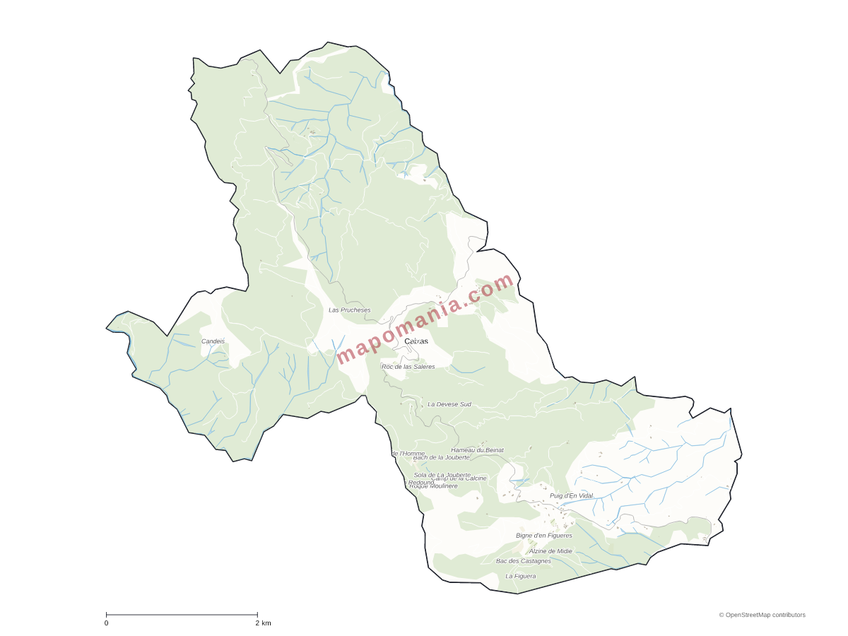 Carte de Caixas à personnaliser