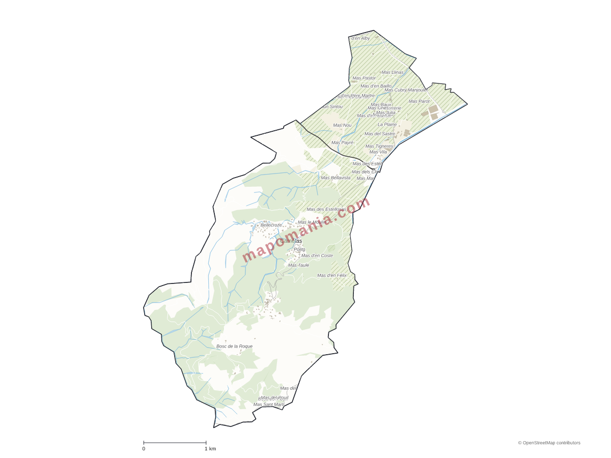 Carte de Camélas à personnaliser