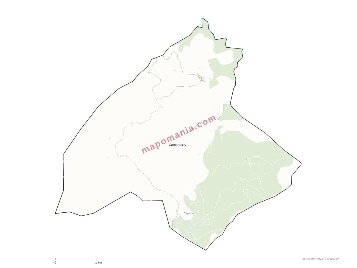 Carte de Campoussy à personnaliser