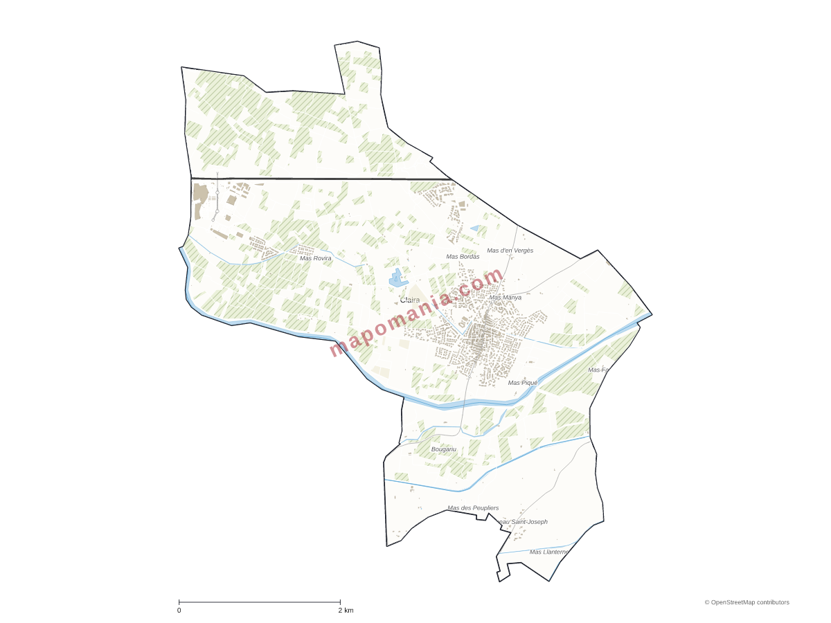 Carte de Claira à personnaliser