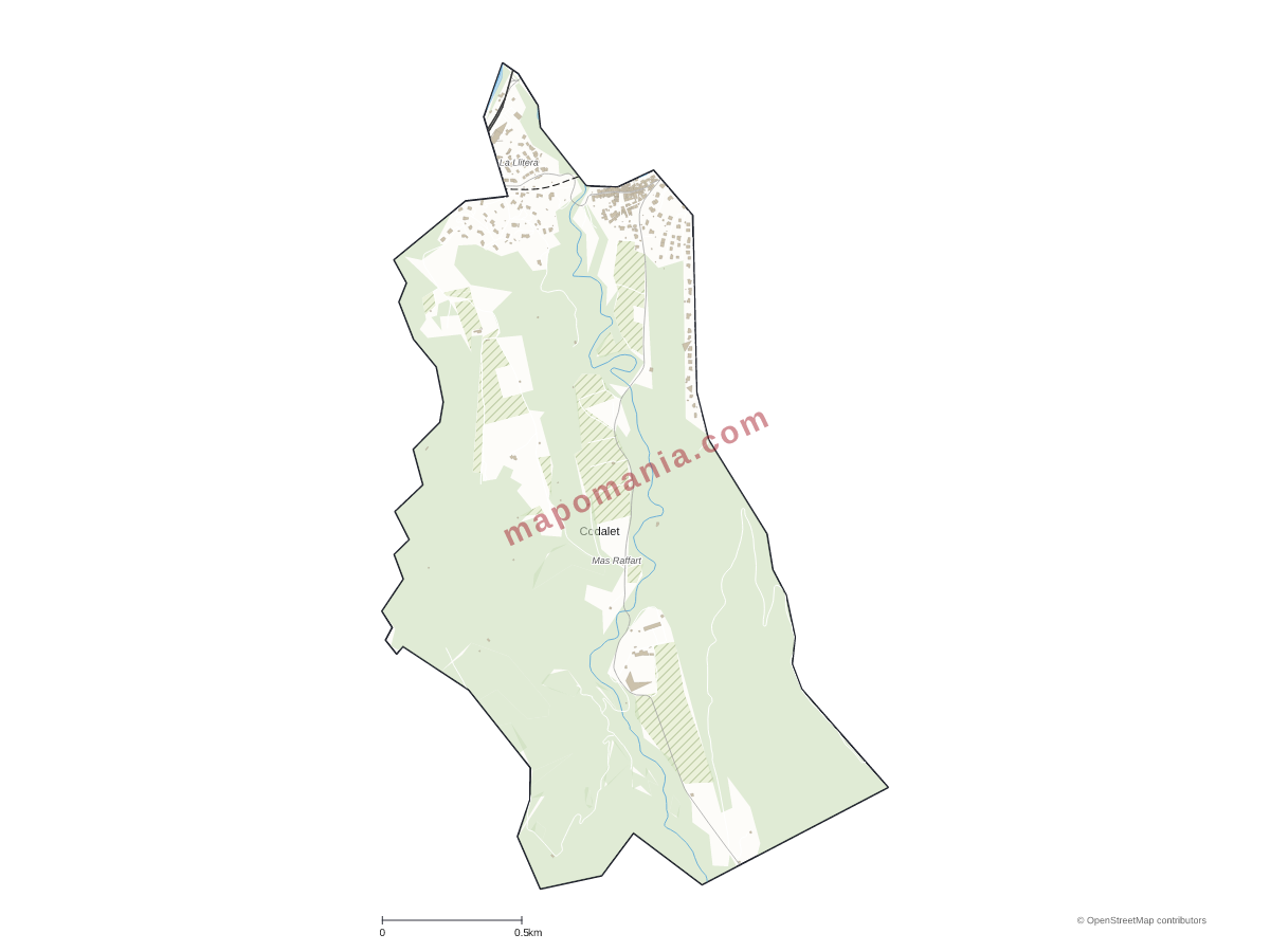 Carte de Codalet à personnaliser