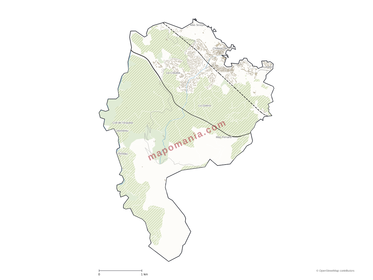 Carte de Collioure à personnaliser