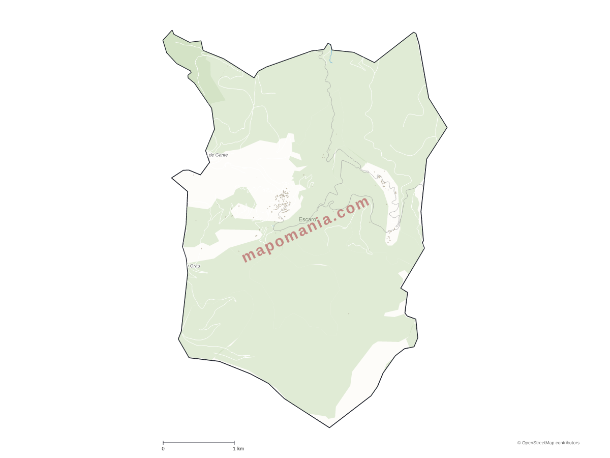 Carte de Escaro à personnaliser