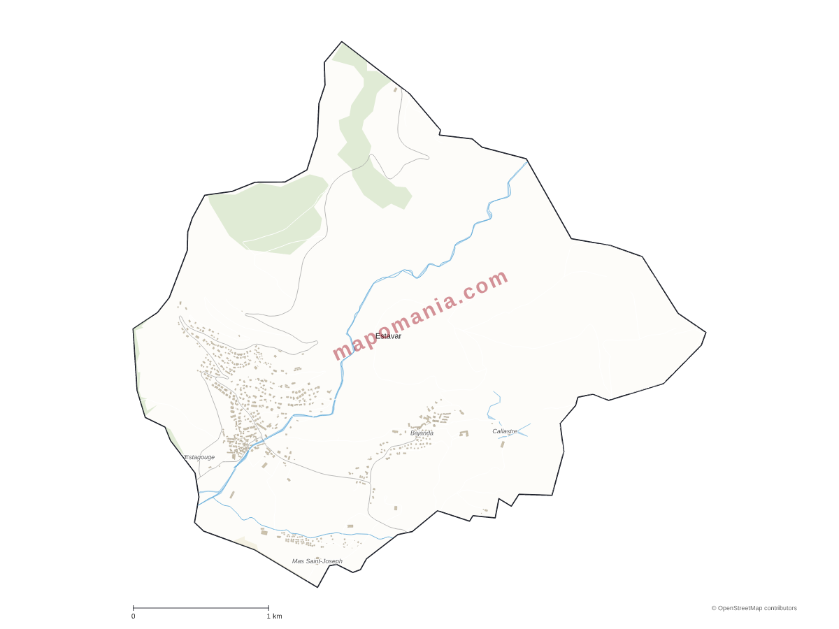 Carte de Estavar à personnaliser