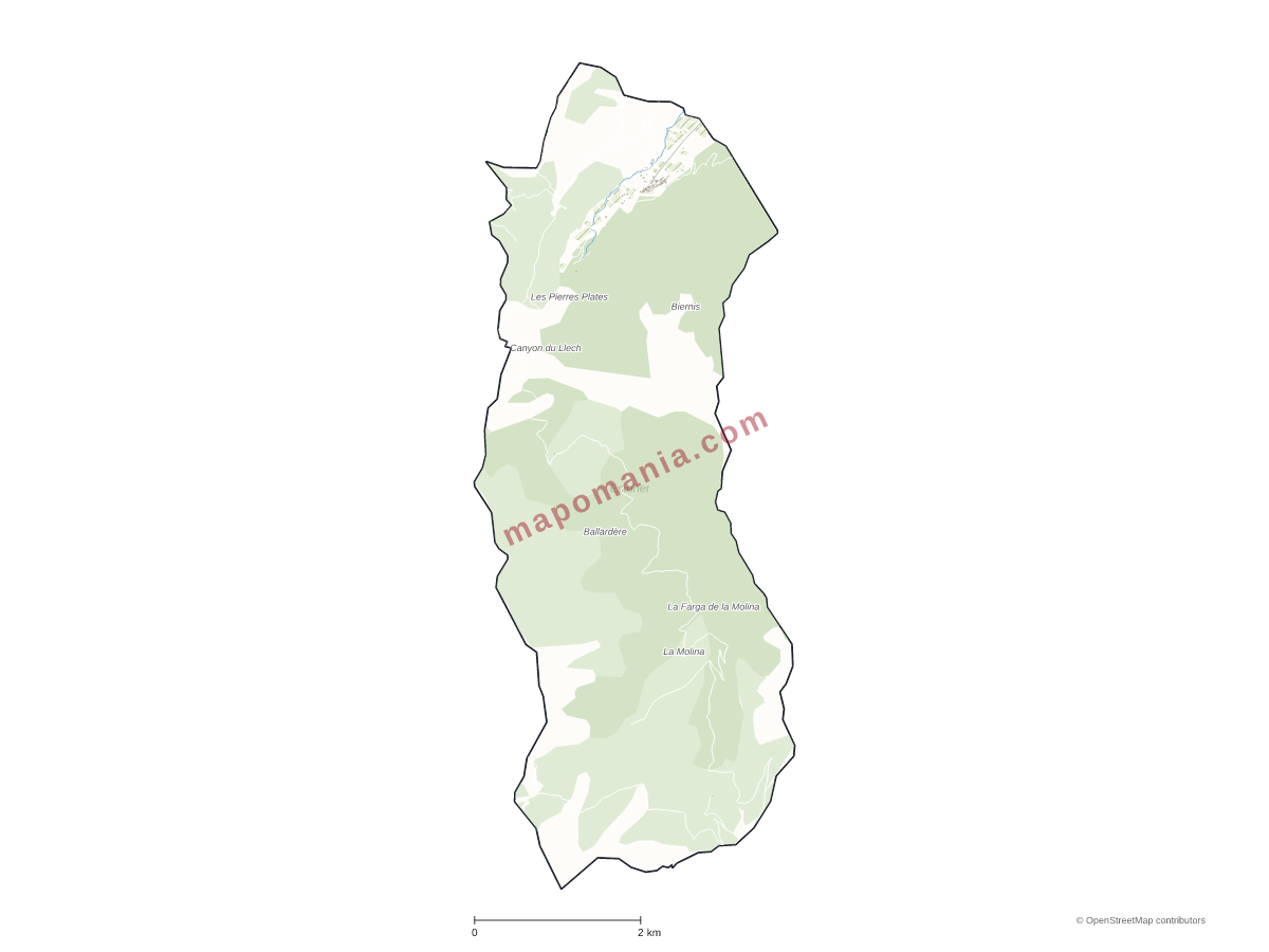 Carte de Estoher à personnaliser