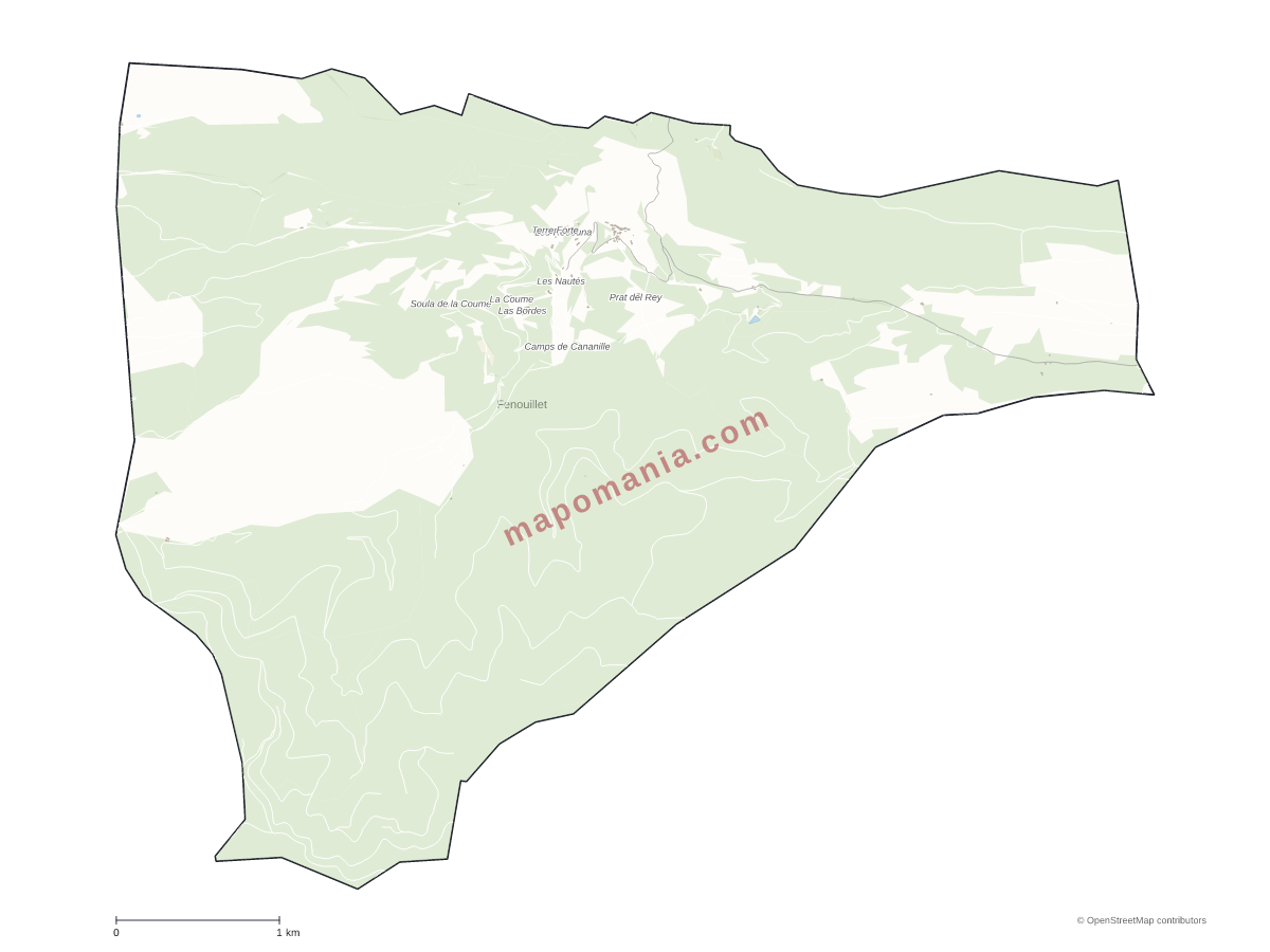 Carte de Fenouillet à personnaliser
