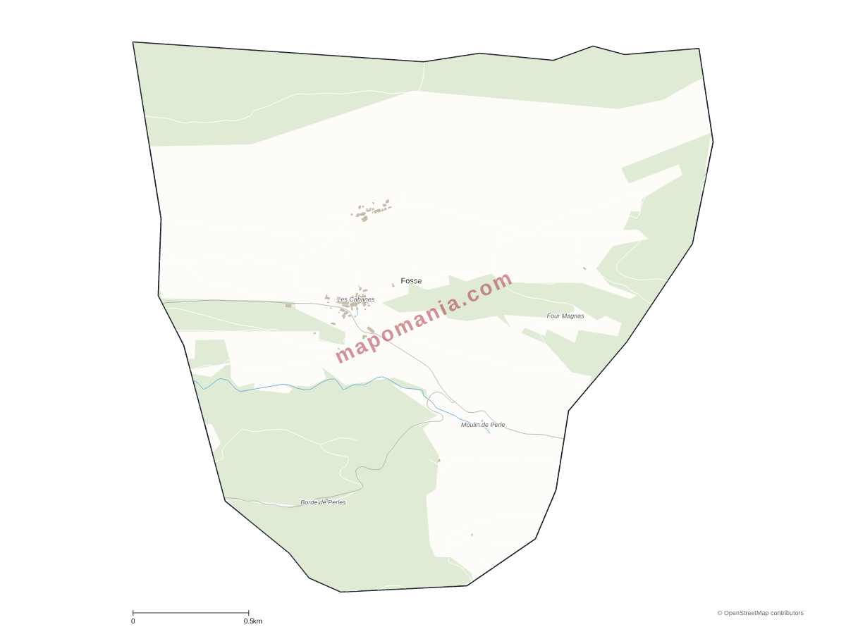 Carte de Fosse à personnaliser