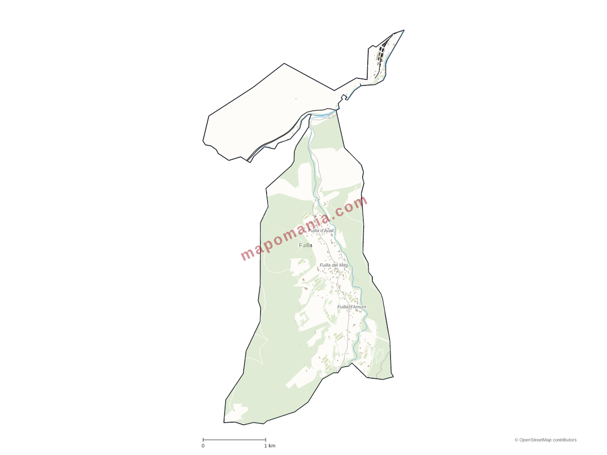 Carte de Fuilla à personnaliser