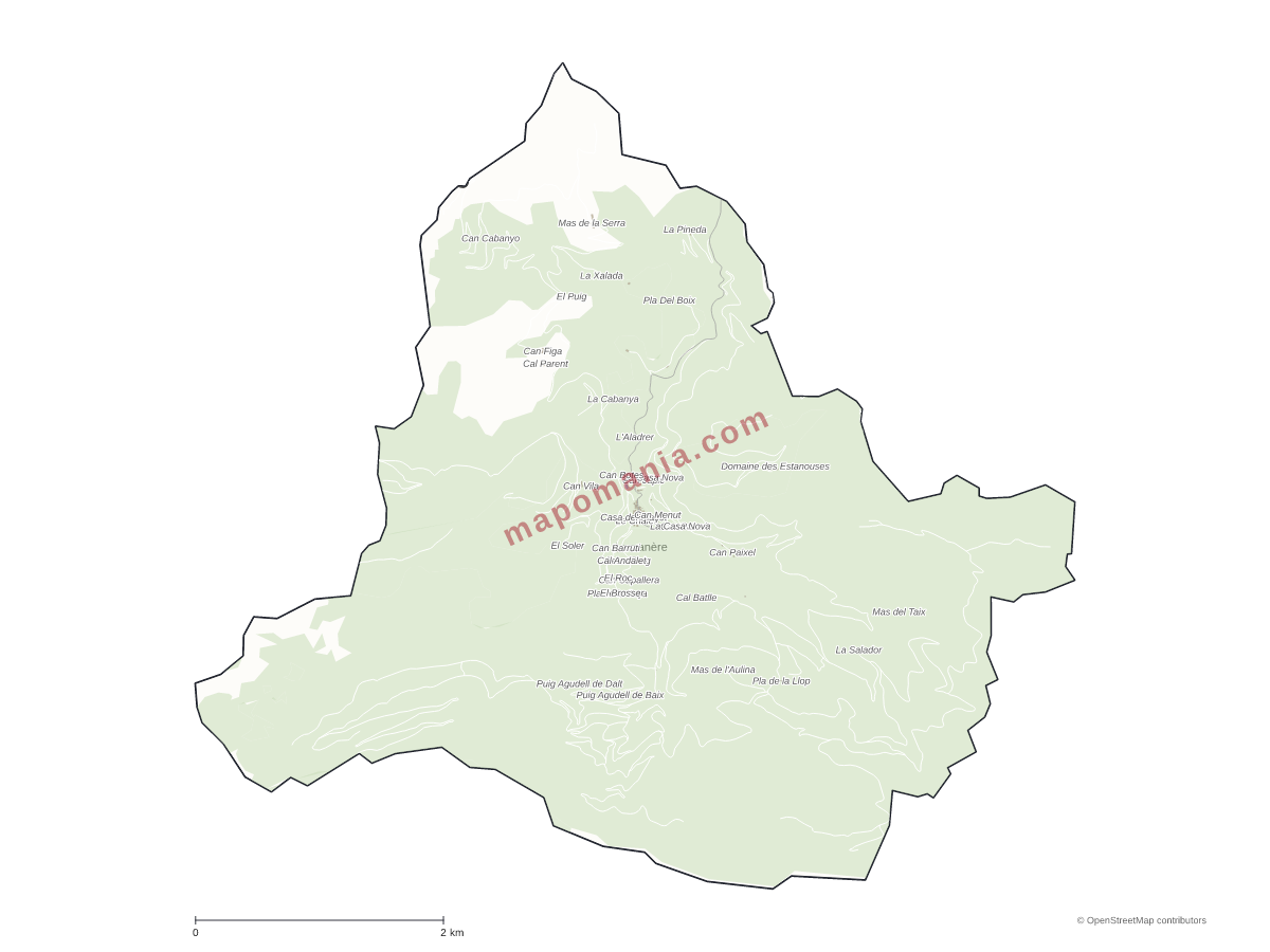 Carte de Lamanère à personnaliser