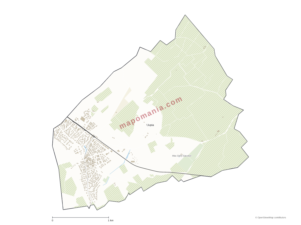 Carte de Llupia à personnaliser