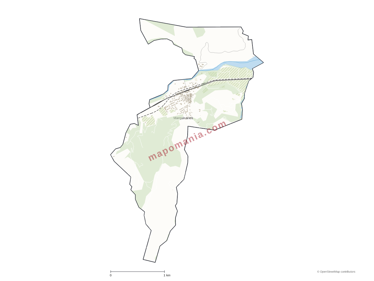 Carte de Marquixanes à personnaliser