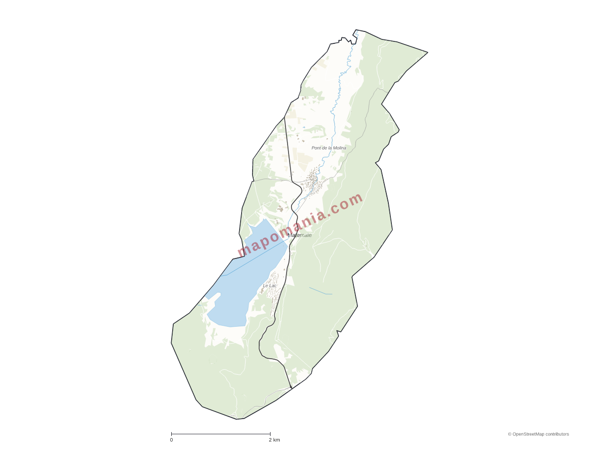 Carte de Matemale à personnaliser