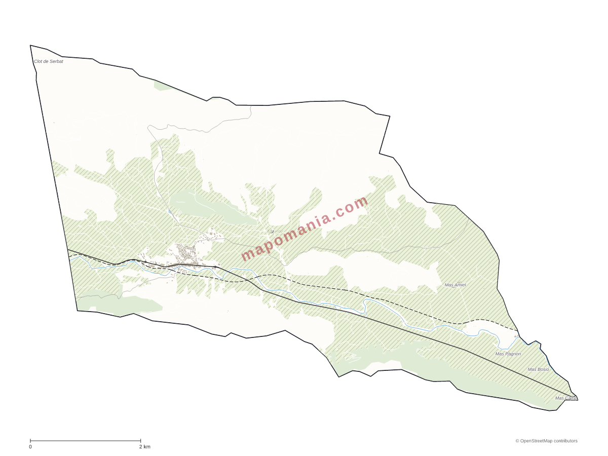 Carte de Maury à personnaliser
