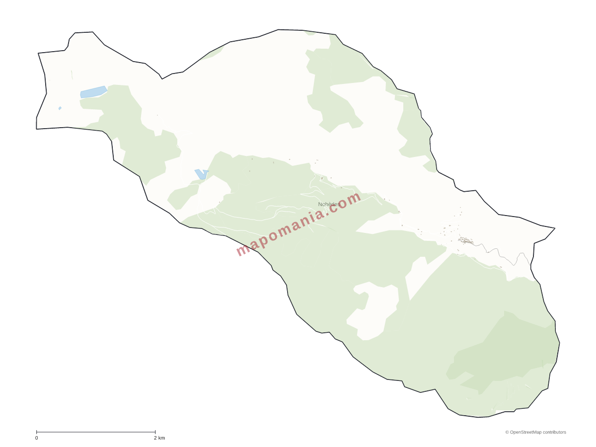 Carte de Nohèdes à personnaliser