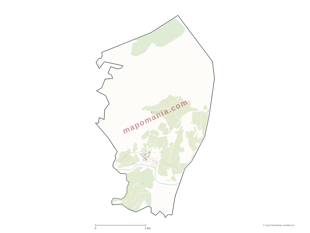 Carte de Planèzes à personnaliser