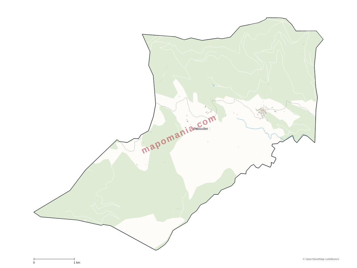 Carte de Rabouillet à personnaliser