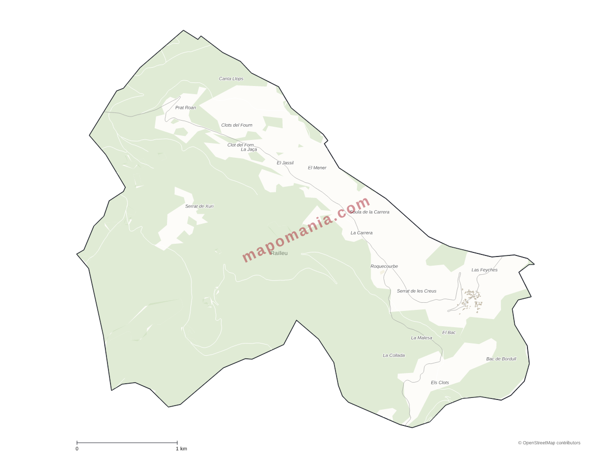 Carte de Railleu à personnaliser