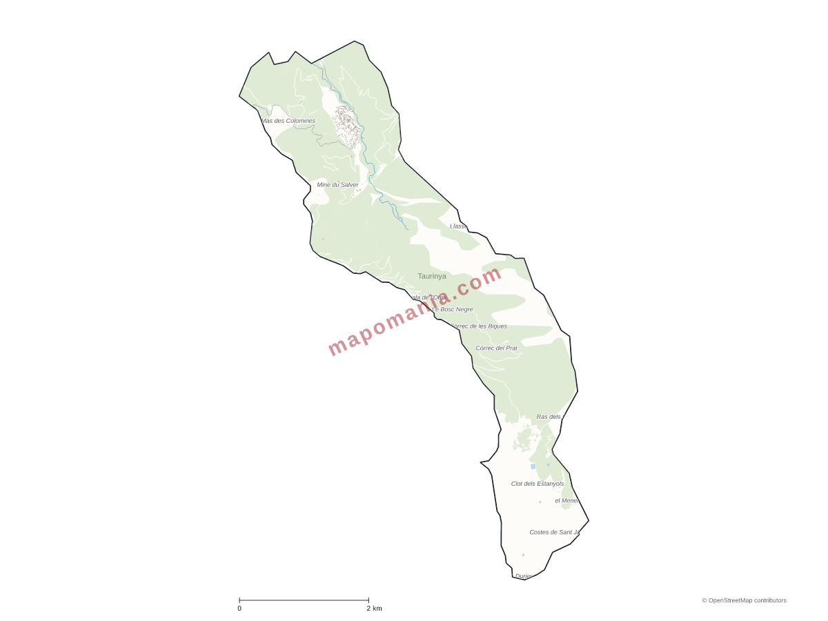 Carte de Taurinya à personnaliser